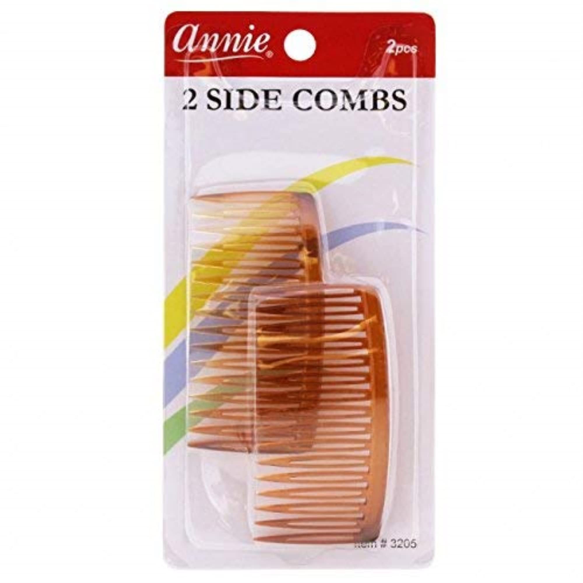 2 basic side comb hold hair woman girl hair accessories large size brown