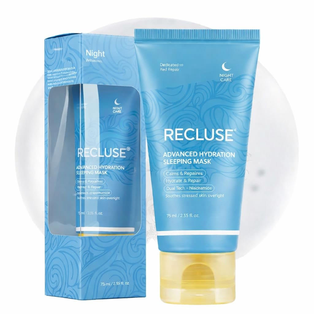 Recluse Kojic Acid Turmeric Night Wrapping Mask For Face | Dark Spot Removal, Skin Brightening & Pigmentation Care | Vitamin C, 
