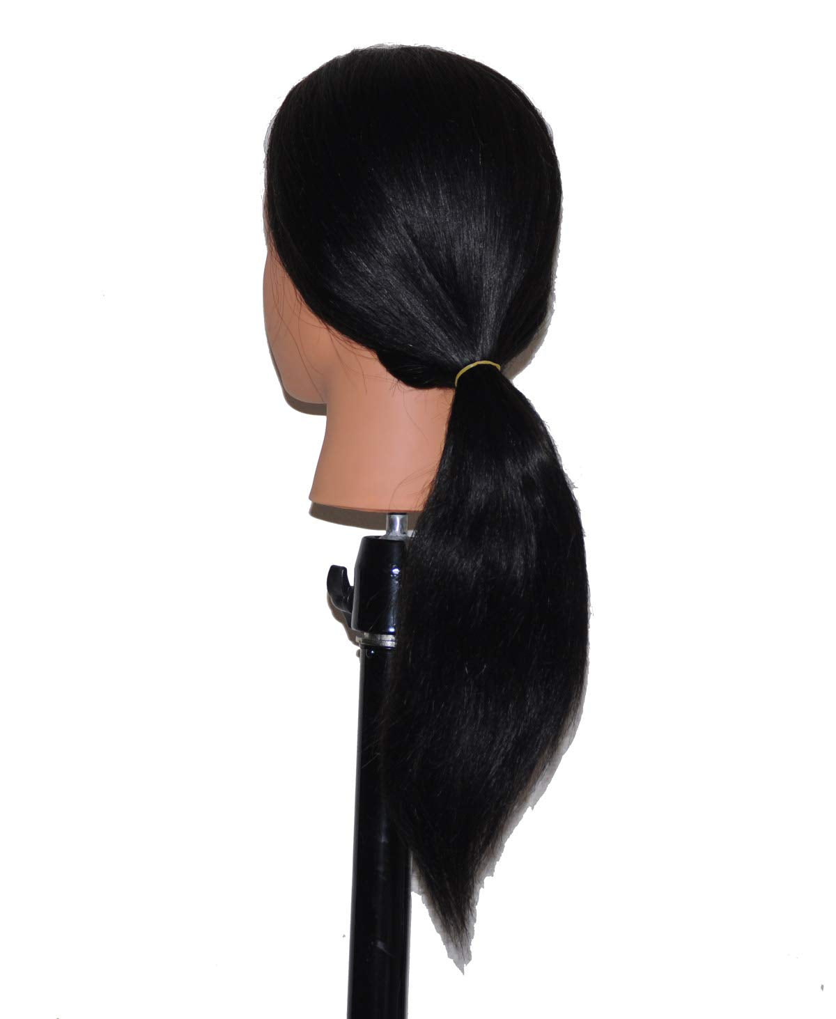 Bellrino 20-22 Cosmetology Mannequin Manikin Training Head with Human Hair with Table Clamp Holder - Helen (B-CORA+C)