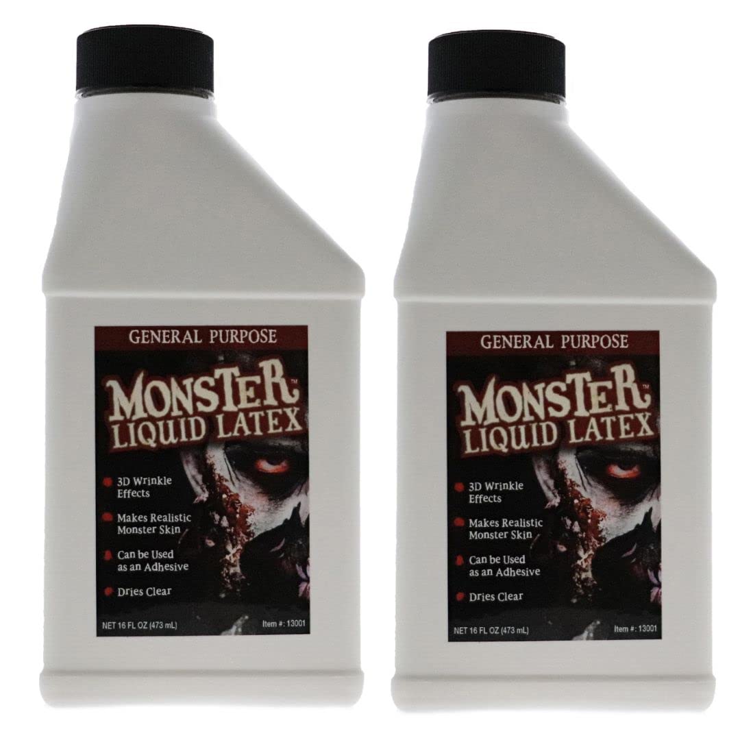 FX Monster Liquid Latex (2 Pack) For Halloween Costume, Zombie, Vampire, Monster Make Up & Dress Up, Special Effects, Parties an