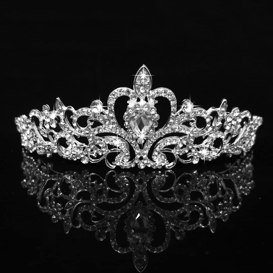 Cocide Tiara Crystal Crowns Princess Rhinestone Crown With Combs Bride Headbands Bridal Wedding Prom Birthday Party Hair Accesso