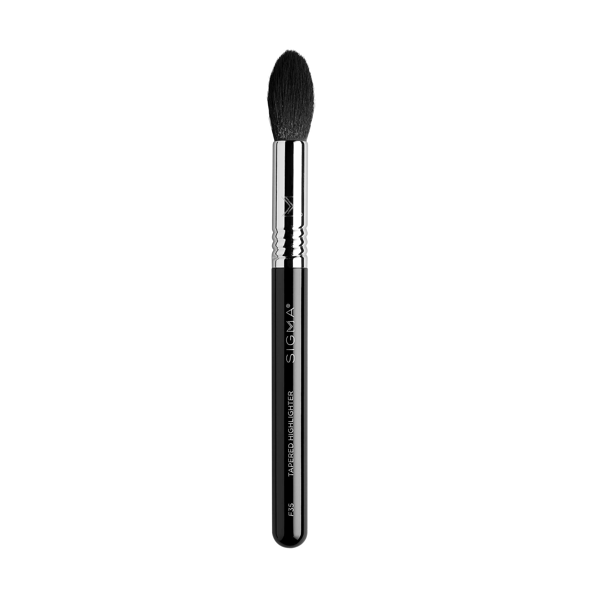Sigma Beauty Professional F35 Tapered Highlighter Synthetic Face Makeup Brush With Sigmatech Fibers For Highlighting And Contour