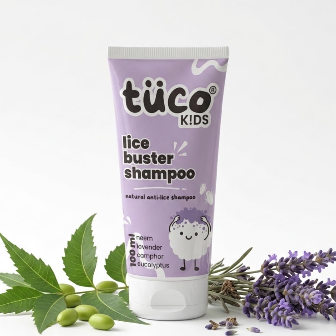 Tuco Intelligent Mild Shampoo With Soapnut, Almond, Henna, Pomegranate For Ages 3+ Kids, Paraben & Sulphate Free - 100 Ml (Pack 