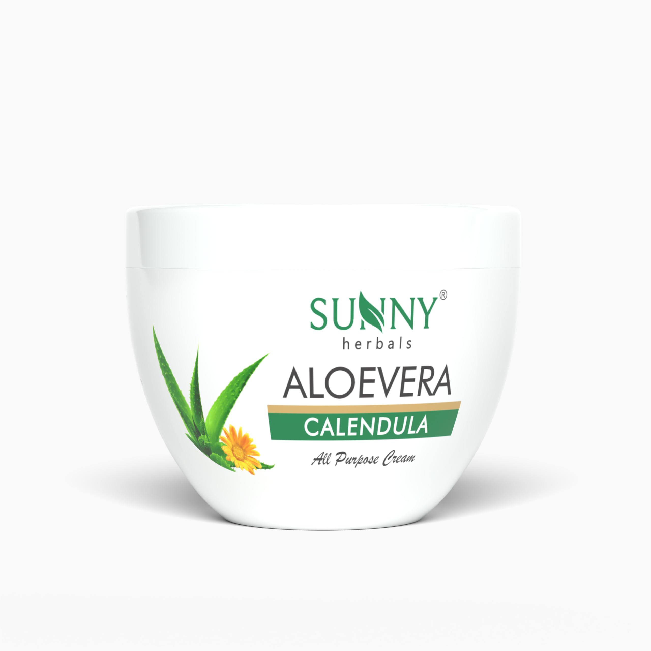 Sunny Herbals Aloevera Calendula Cream | Helps With Dry Skin | Reduces Hyperpigmentation | Fades Melasma | Soothes Skin Issues |