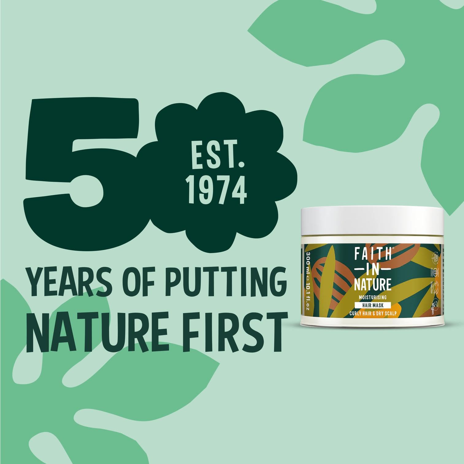 FAITH IN NATURE Natural Hair Mask - Vegan & Cruelty Free, No SLS or Parabens - 10.14 fl oz, Shea & Argan