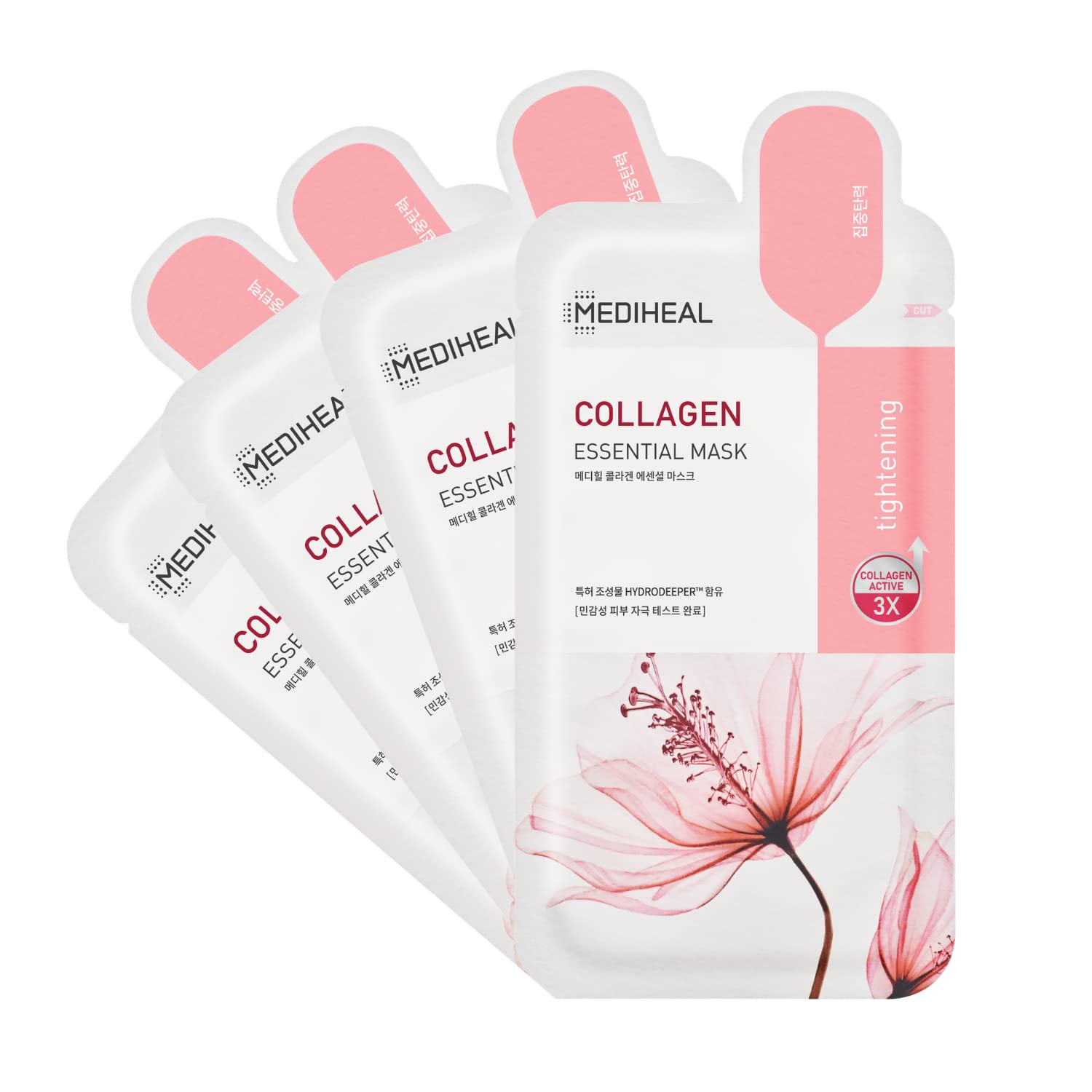 Mediheal Official Best Korean Sheet Mask - Collagen Essential Face Mask 20 Sheets Lifting And Firming For All Skin Types Value S