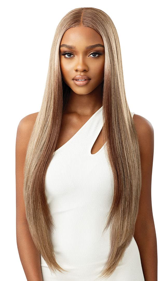 Outre HD Lace Front Wig Sleek Lay Part Elmirah 34'' (DR4/CRMBL)