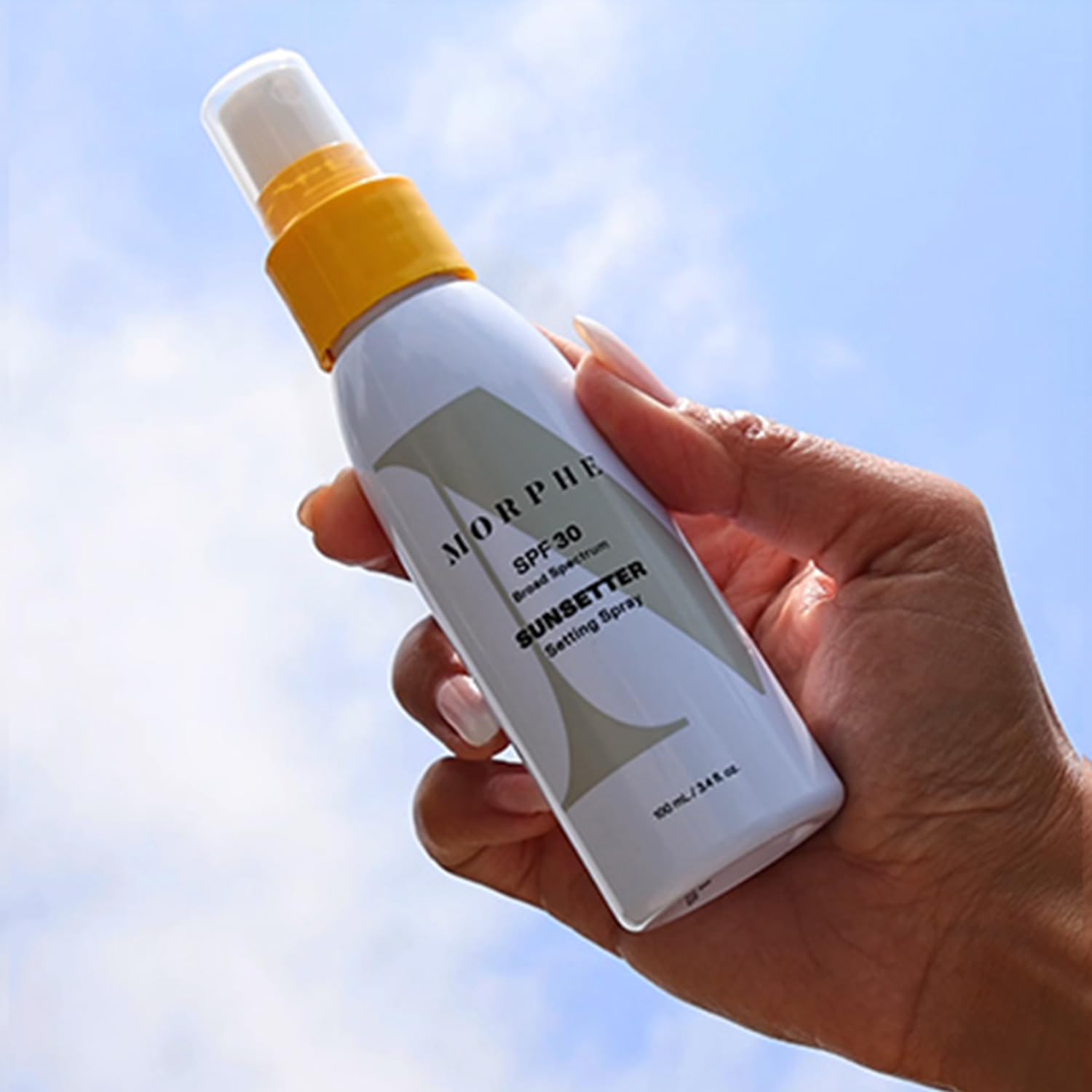 Morphe Sunsetter Spectrum Setting Spray - Broad Spectrum SPF 30 Makeup Setting Spray - Oil-Free Face Mist with No White Cast - P