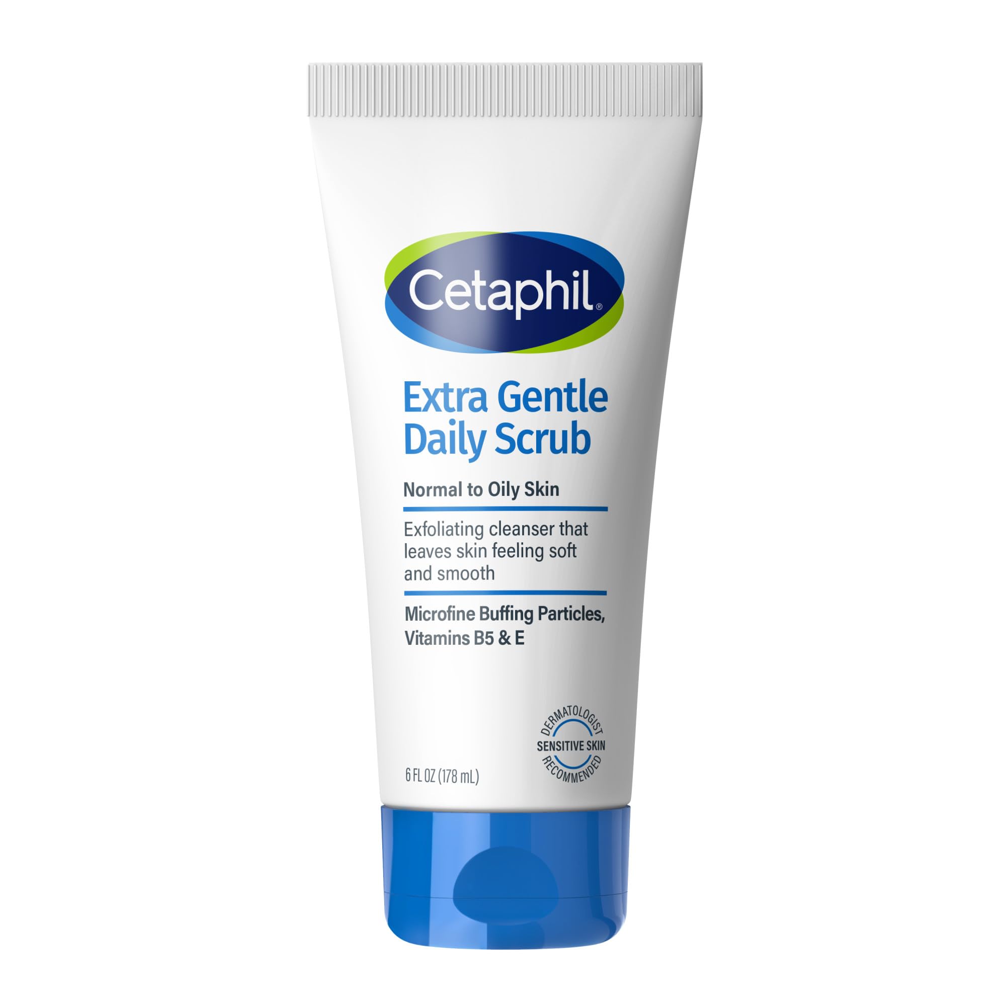 Cetaphil Exfoliating Face Wash, Gentle Daily Scrub, Sensitive Skin, 6 oz