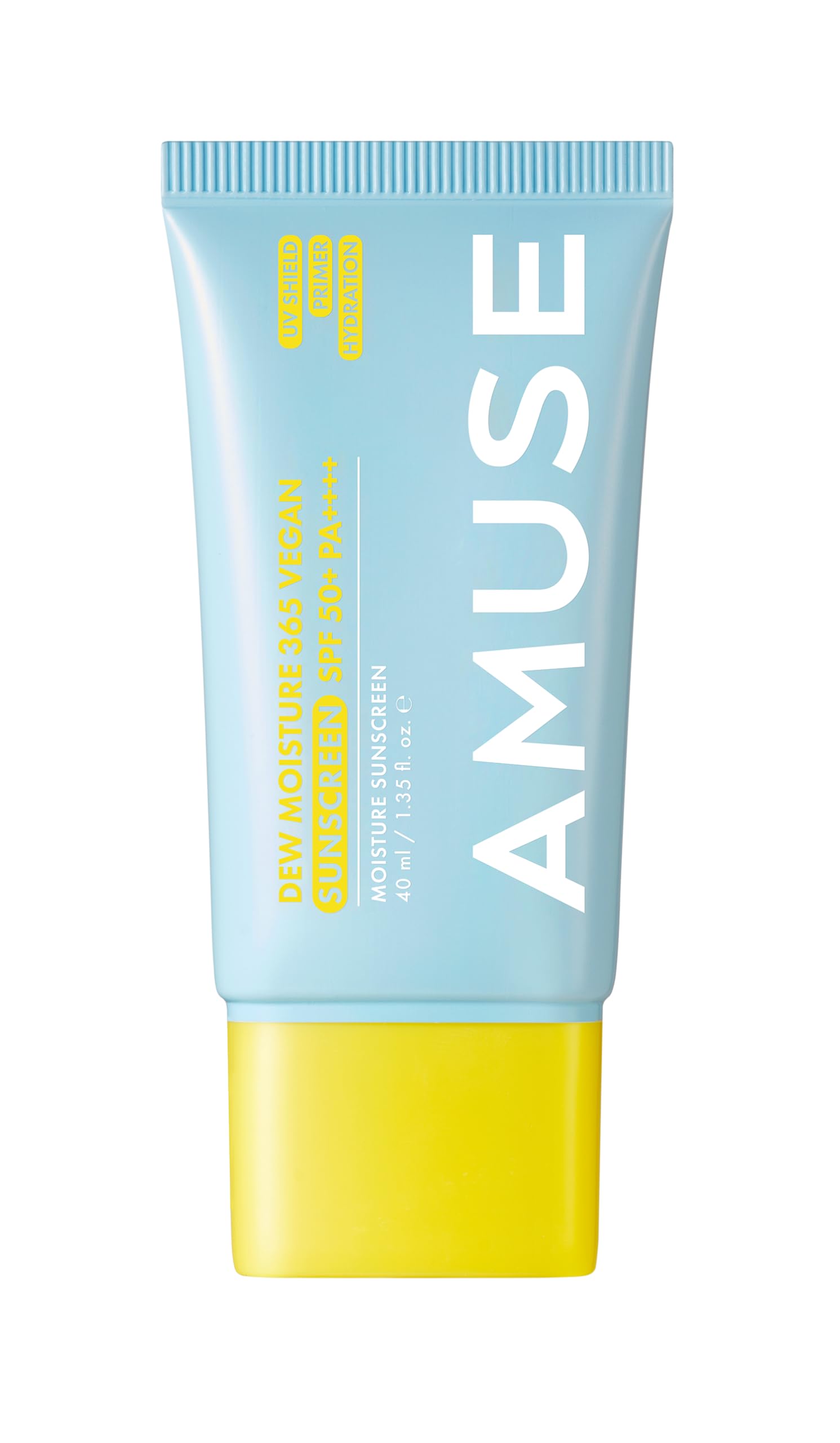 Amuse SEOUL 365 Vegan Moisturizing Cream - Lightweight, Non-Sticky Facial Lotion, Glow Finish (40ml)