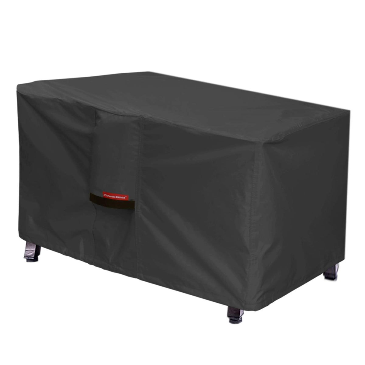 Porch Shield Patio Fire Pit Cover - Waterproof 600D Outdoor Rectangular Fire Table Cover Deck Box Protector - 48 X 28 Inch, Blac