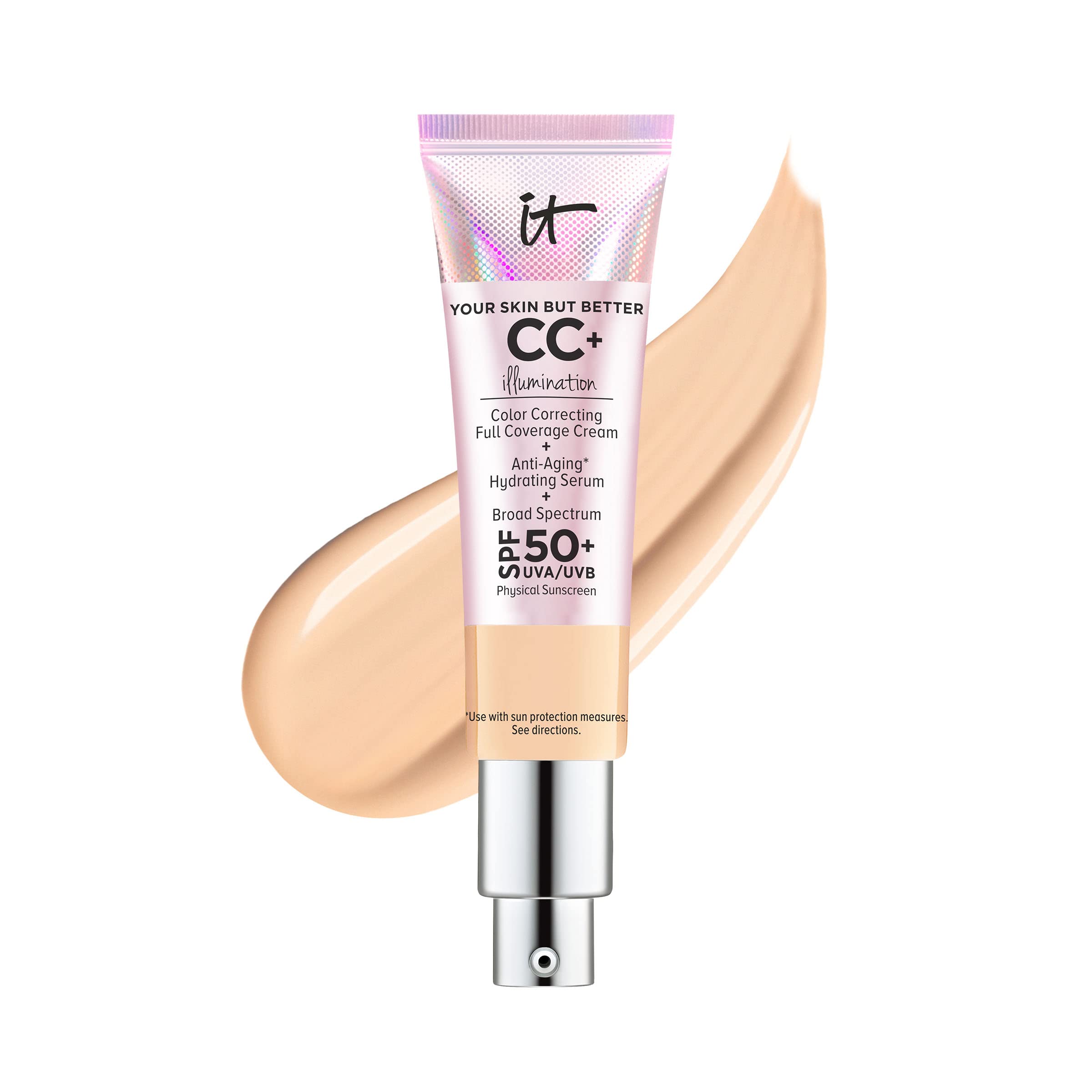 It Cosmetics Your Skin But Better Cc+ Cream Illumination - Color Correcting Cream, Full-Coverage Foundation, Hydrating Serum & S