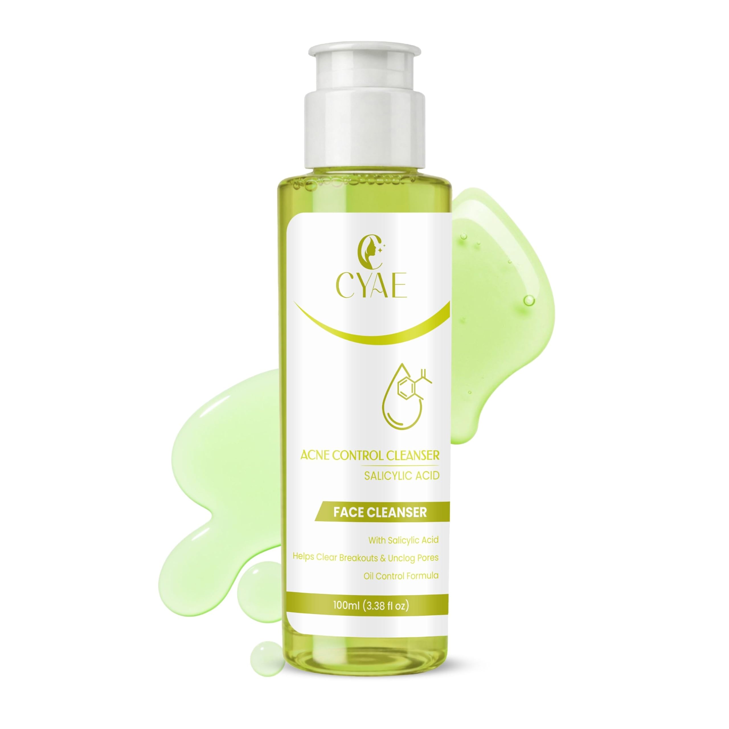 Cyae Acne Control Face Cleanser Oil Control Face Wash For Pimples And Blackheads Deep Pore Cleansing For Oily Acne Prone Skin Ge