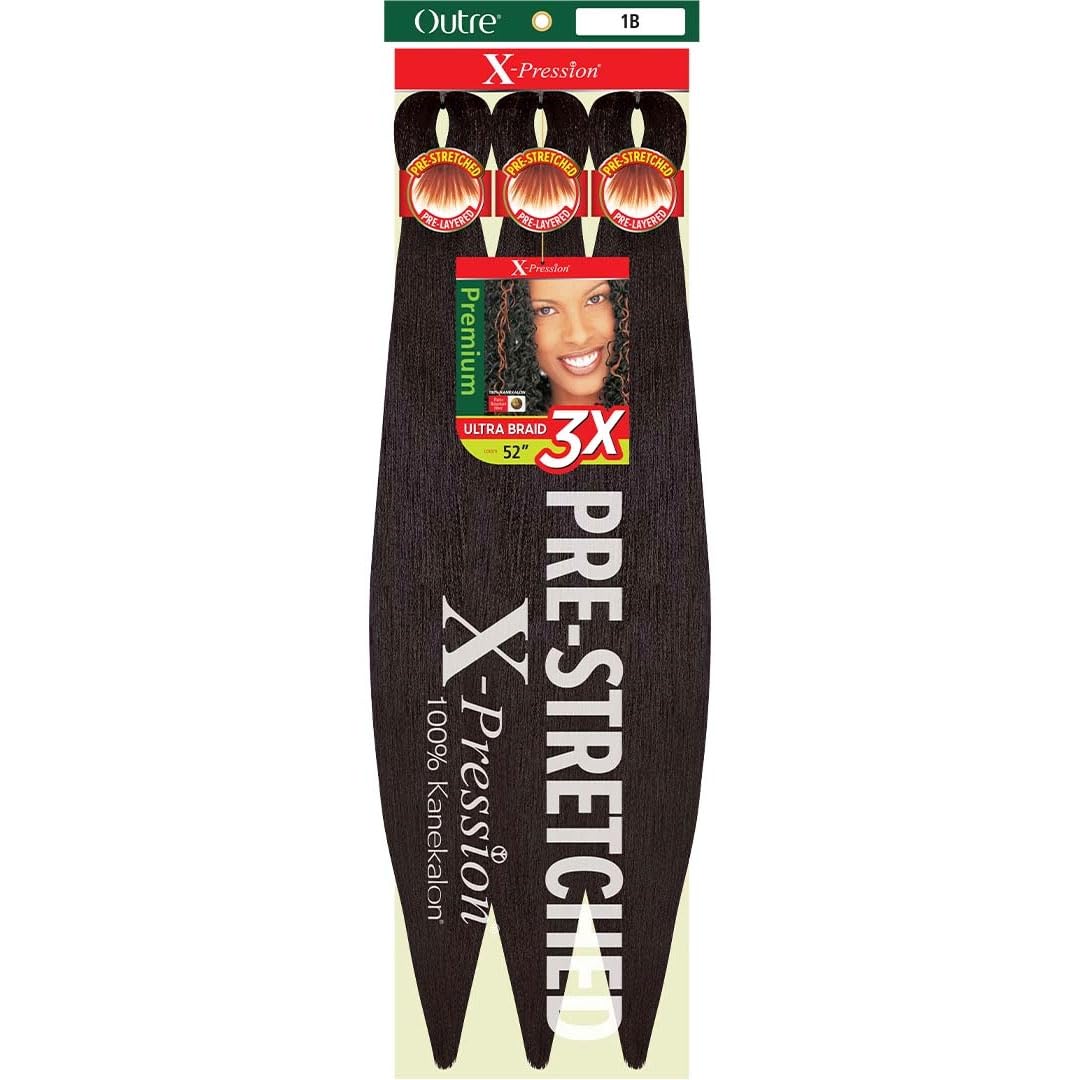 Outre XPression Braid Pre Stretched Braid 52 3x (1B)