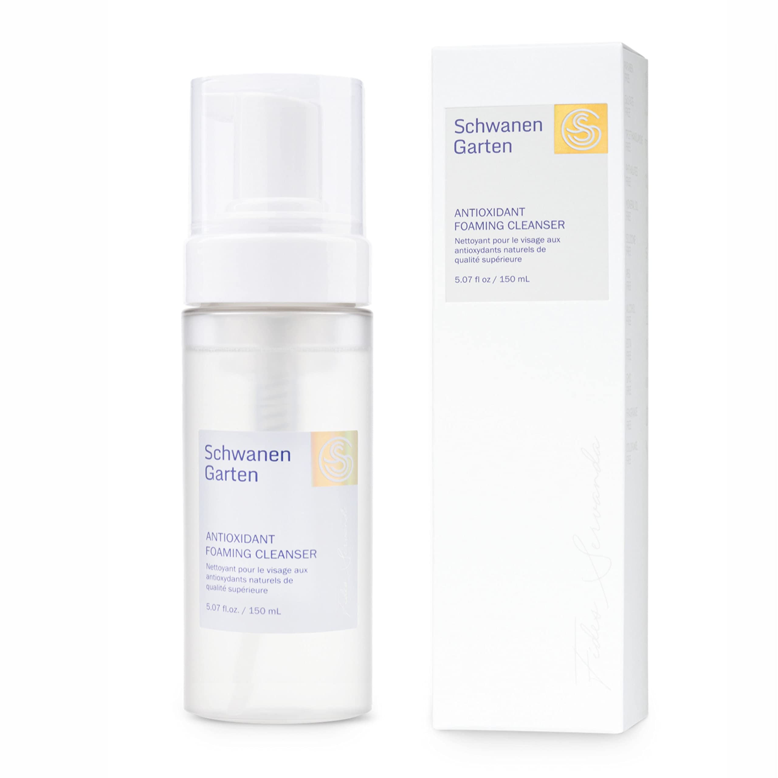 Schwanen Garten Foaming Cleanser 5.07oz / 150ml - SG Antioxidant Source, pH-balancing cleanser, Organically grown & Handpicked i