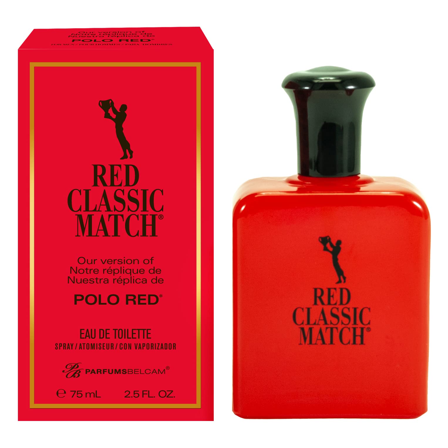 Red Classic Match, Version Of Polo Red Eau De Toilette Spray For Men