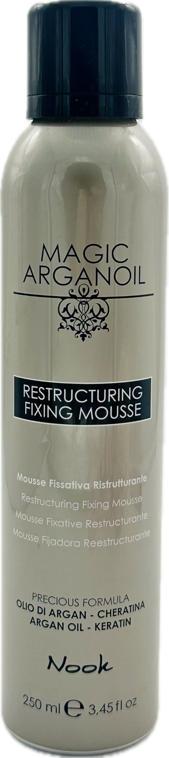 Nook Magic Argan Oil Restructuting FixingMousse 250 ml/8.45 fl oz by Maxima