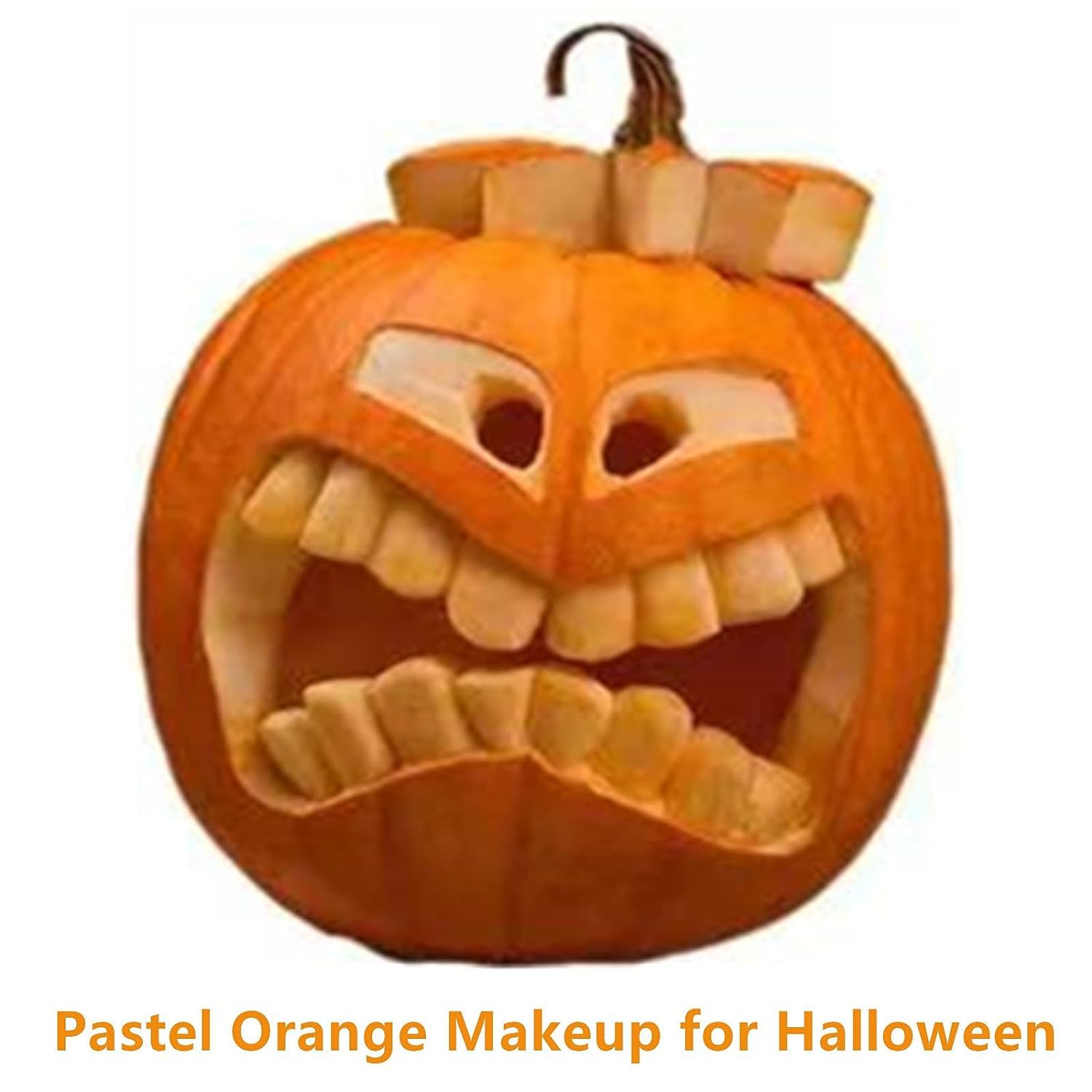 Go Ho Pastel Orange Face Paint Stick,Water Based Cream Orange Body Paint Washable,Highly Pigmented,Smooth and Safe for Skin,Hall