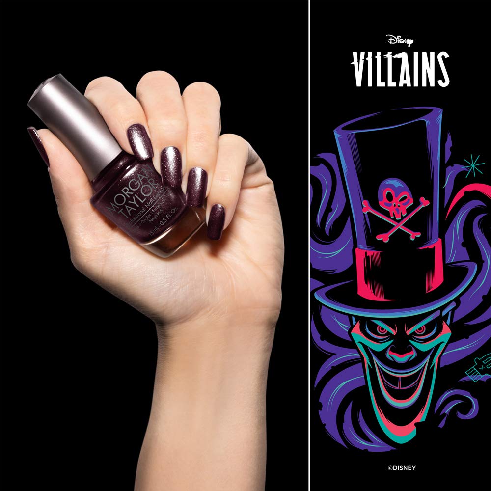 Morgan Taylor Nail Lacquer Disney Villains Collection (You'Re In My World Now) Burgundy Nail Polish, Finger Nail Polish, .5 Ounc
