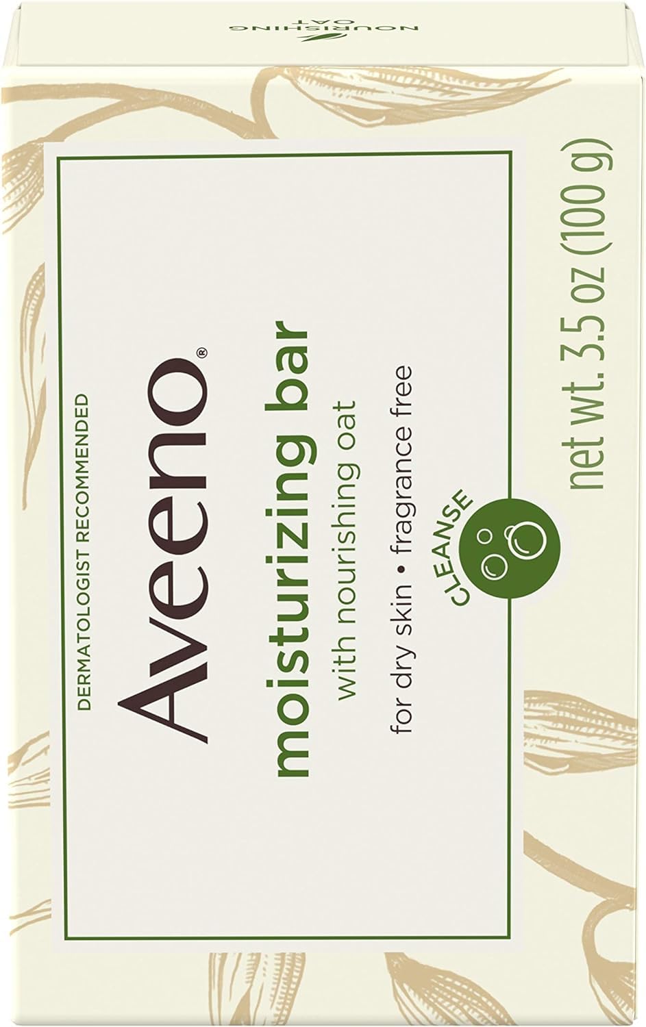 Aveeno Bar Dry Size 3.5 Ounce Aveeno Moisturizing Bar For Dry Skin (Pack Of 3)