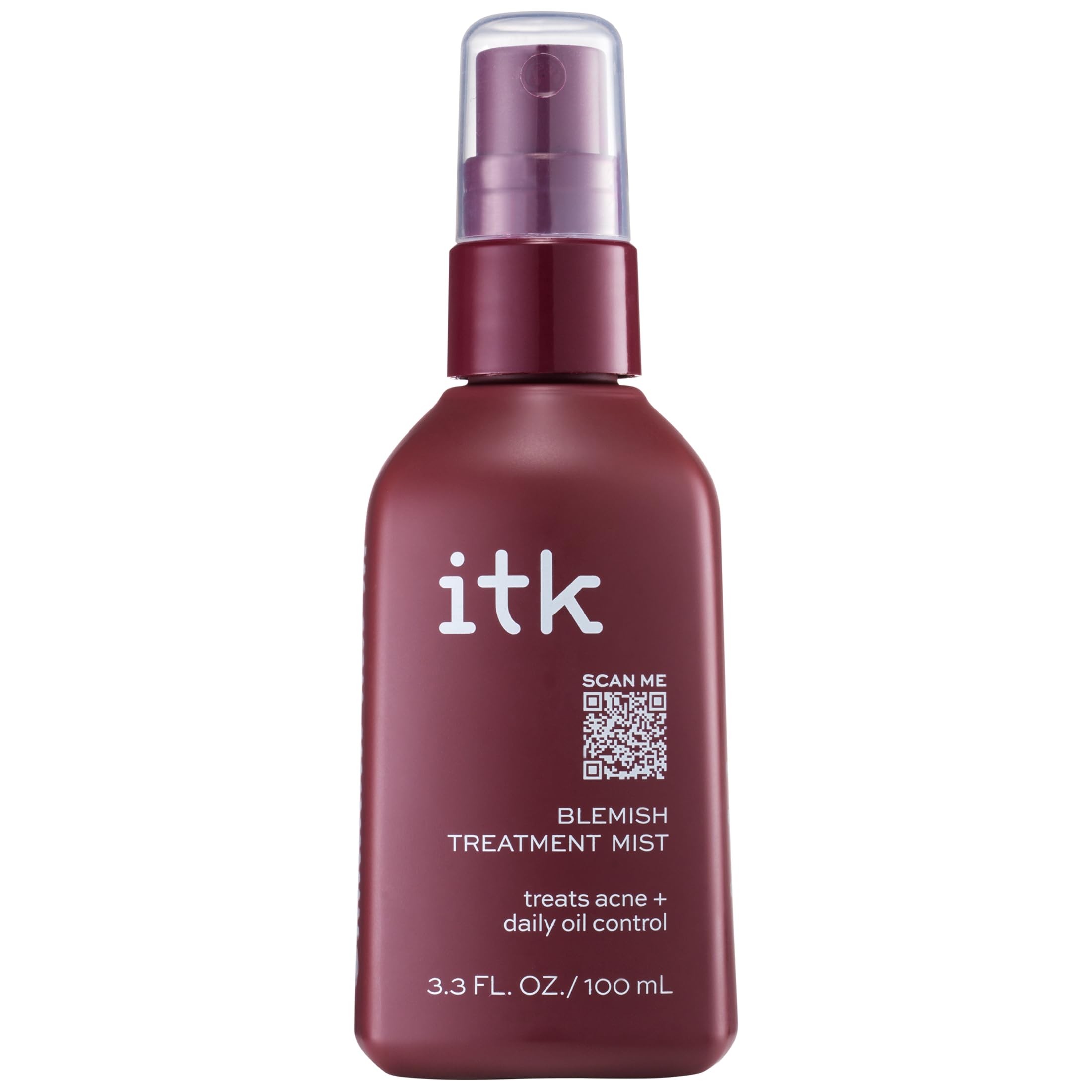 ITK Skincare Salicylic Acid Spray for Face & Body Acne - Blemish-Fighting Treatment for Body Acne, Bacne, Blackheads, Pimples & 