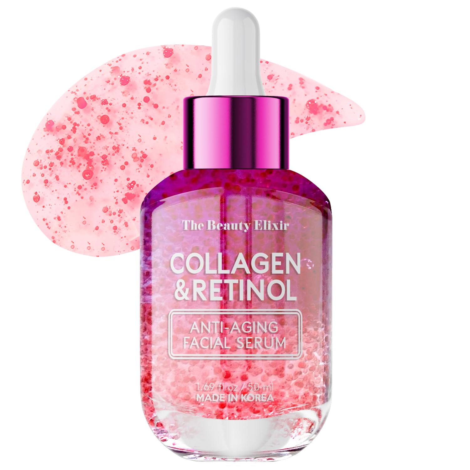 Collagen & Retinol Serum For Face - Anti Aging, Restoring, Smoothing & Hydrating Face Serum - Reduces Fine Lines & Wrinkles - Sk