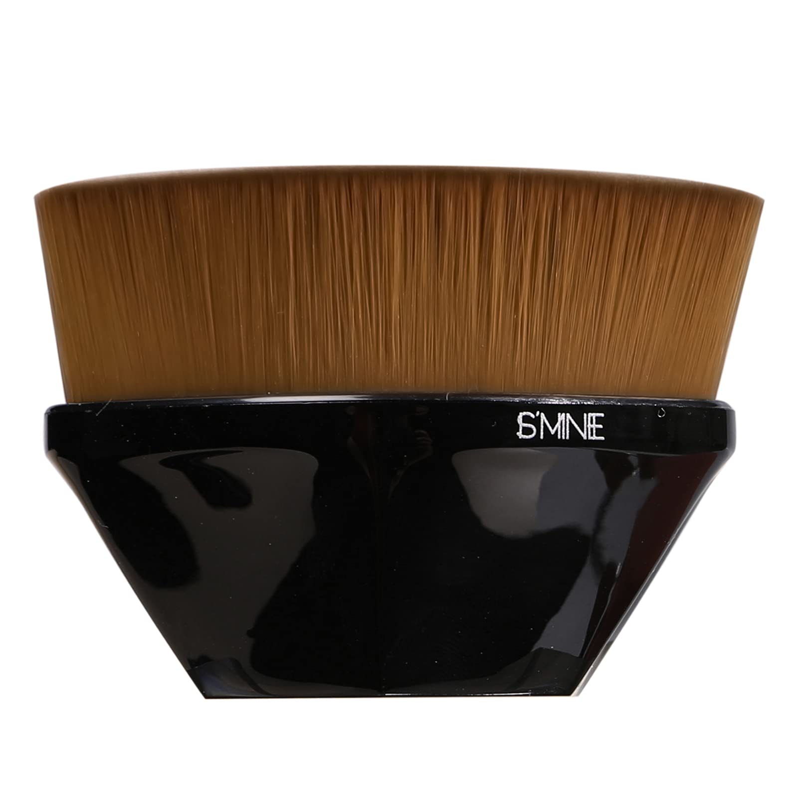 ISMINE Foundation Makeup Brush Flat Top Kabuki Hexagon Face Blush Liquid Powder Foundation Brush for Blending Liquid, Cream or F