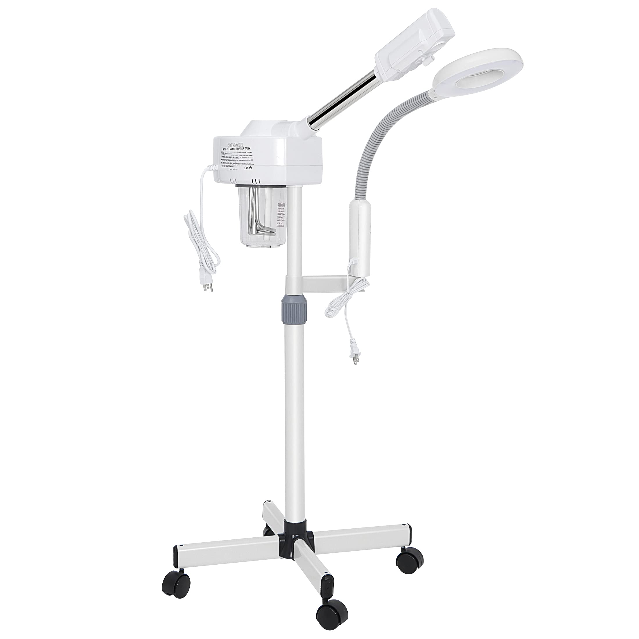 Nova Microdermabrasion Professional 2 in 1 Facial Steamer for Face Deep Cleaning Ozone Face Steamer with 5X Magnifying Lamp Hot 
