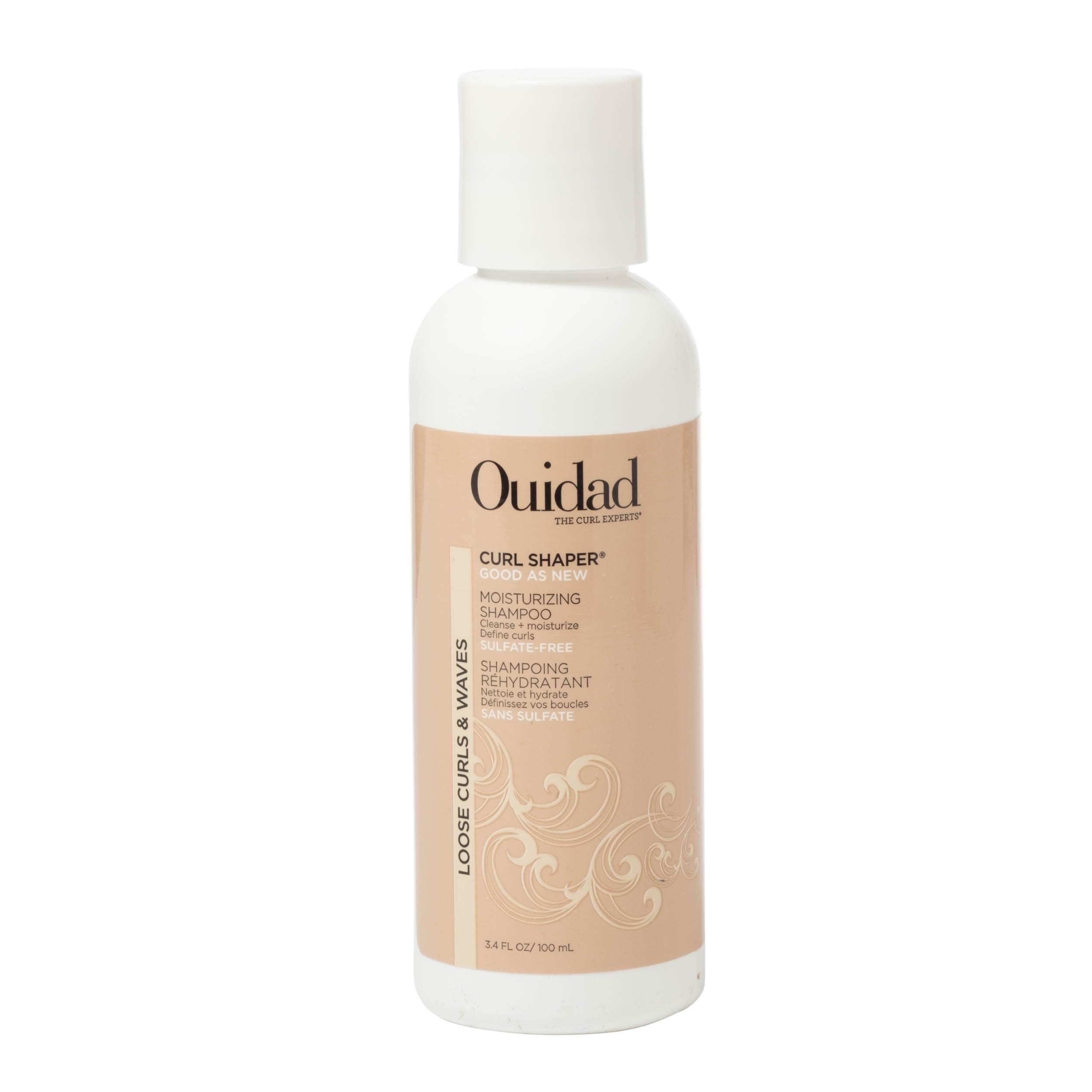 Ouidad Mini Curl Shaper Good As New Moisturizing Shampoo for Loose Curls and Waves - Sulfate Free - Travel Size 3.4 Fl Oz