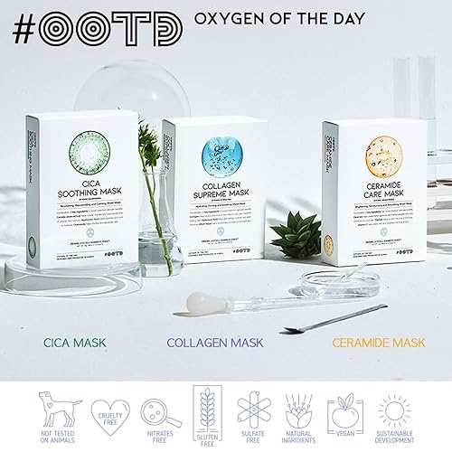 #OOTD Rejuvenating Retinol Sheet Mask, 10 Count, Vegan, Wrinkle Lifting, Plumping, Moisturizing, Retinol Serum Plumping Mask