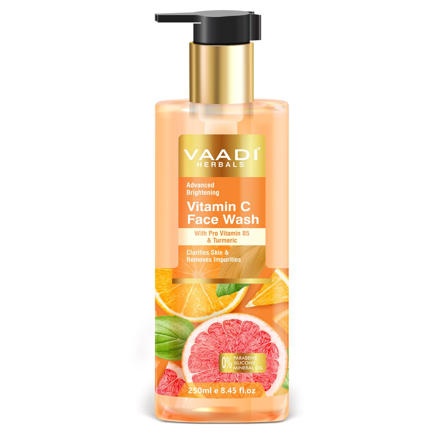 Vaadi Herbals Vitamin C Face Wash With Pro Vitamin B5 & Turmeric 250Ml