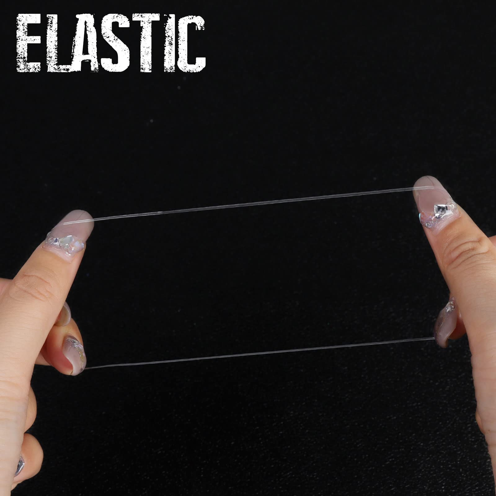 Teenitor Clear Hair Elastics,Clear Rubber Bands For Hair, Clear Hair Ties