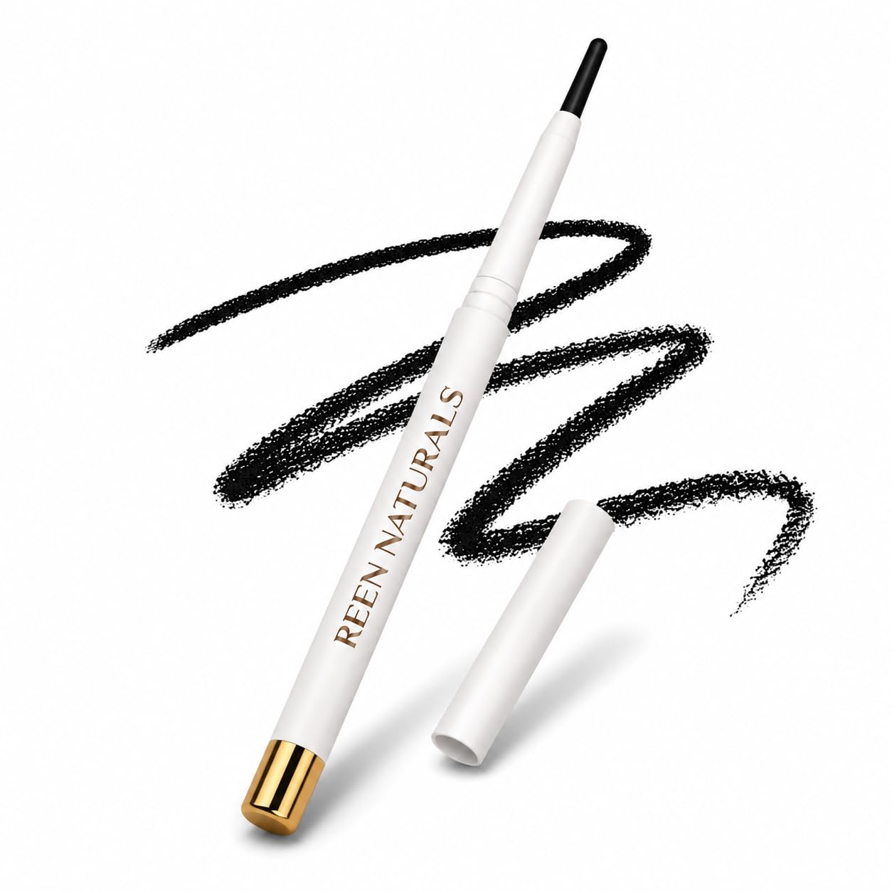 Reen Naturals Kajal Stick | 100% Natural Ayurvedic & Herbal | Traditional Lamp Black Method | Gentle & ChemicalFree | Eye Kajal