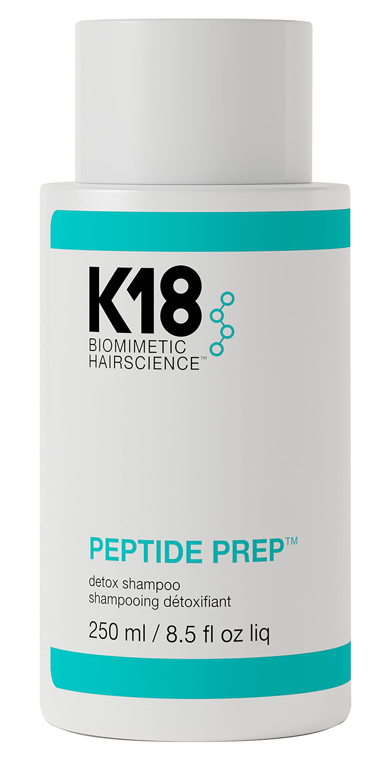 K18 Peptide Prepa Color-Safe Detox Clarifying Shampoo - Non-Stripping, Ph-Optimized Cleanse Removes Product Buildup, Dirt, Oils,