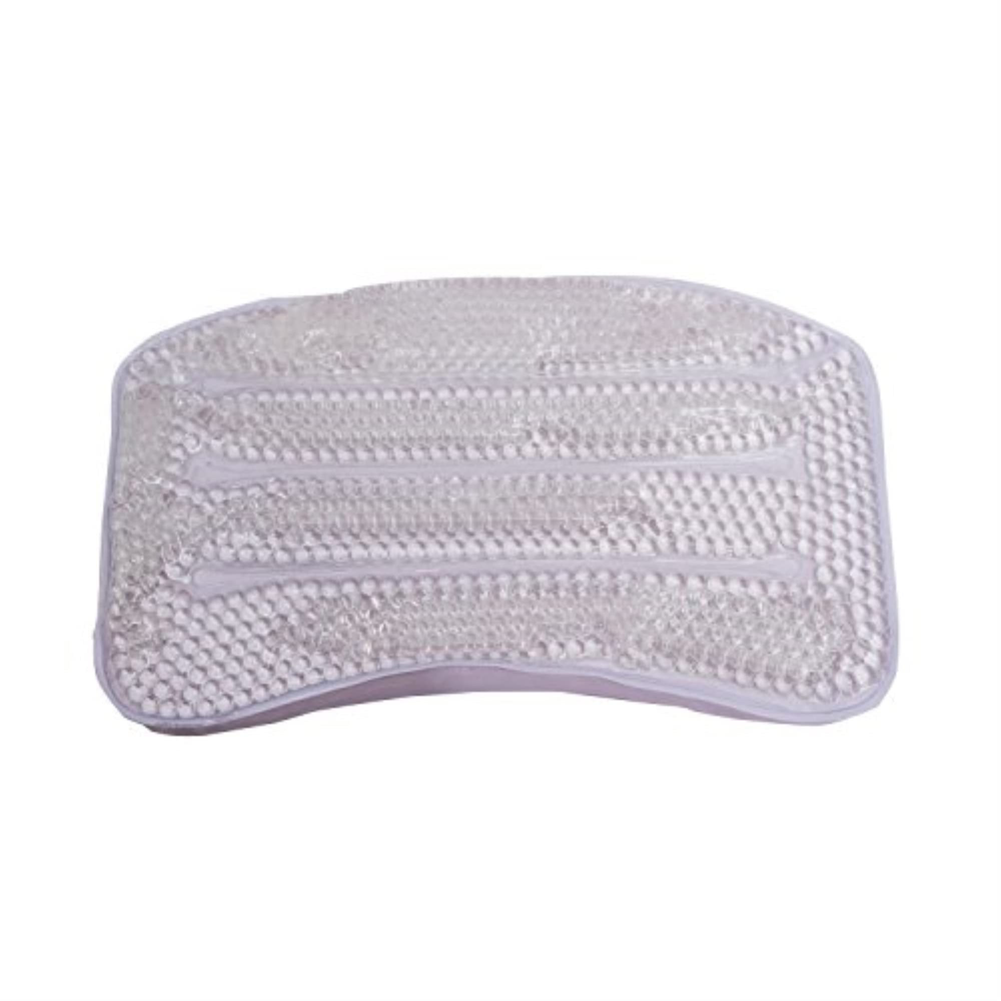 Splash Home Gel-B Non Slip Bath Pillow Luxurious Cushion Spa For Bathtub, Hot Tub, Jacuzzi, With 2 Strong Suction Cups, Supports