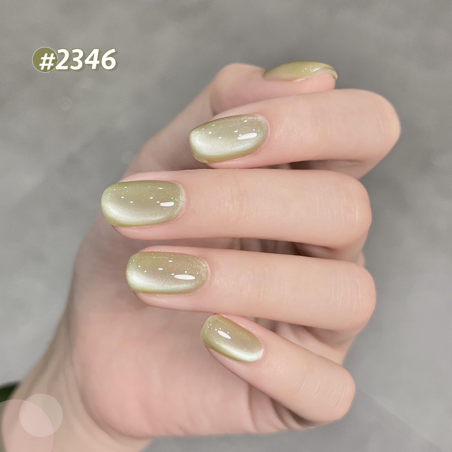 Gaoy Cat Eye Gel Nail Polish Set With Magnet For Jelly Green Glitter Holographic Cat Eye, Salon Gel Manicure And Nail Art Diy At