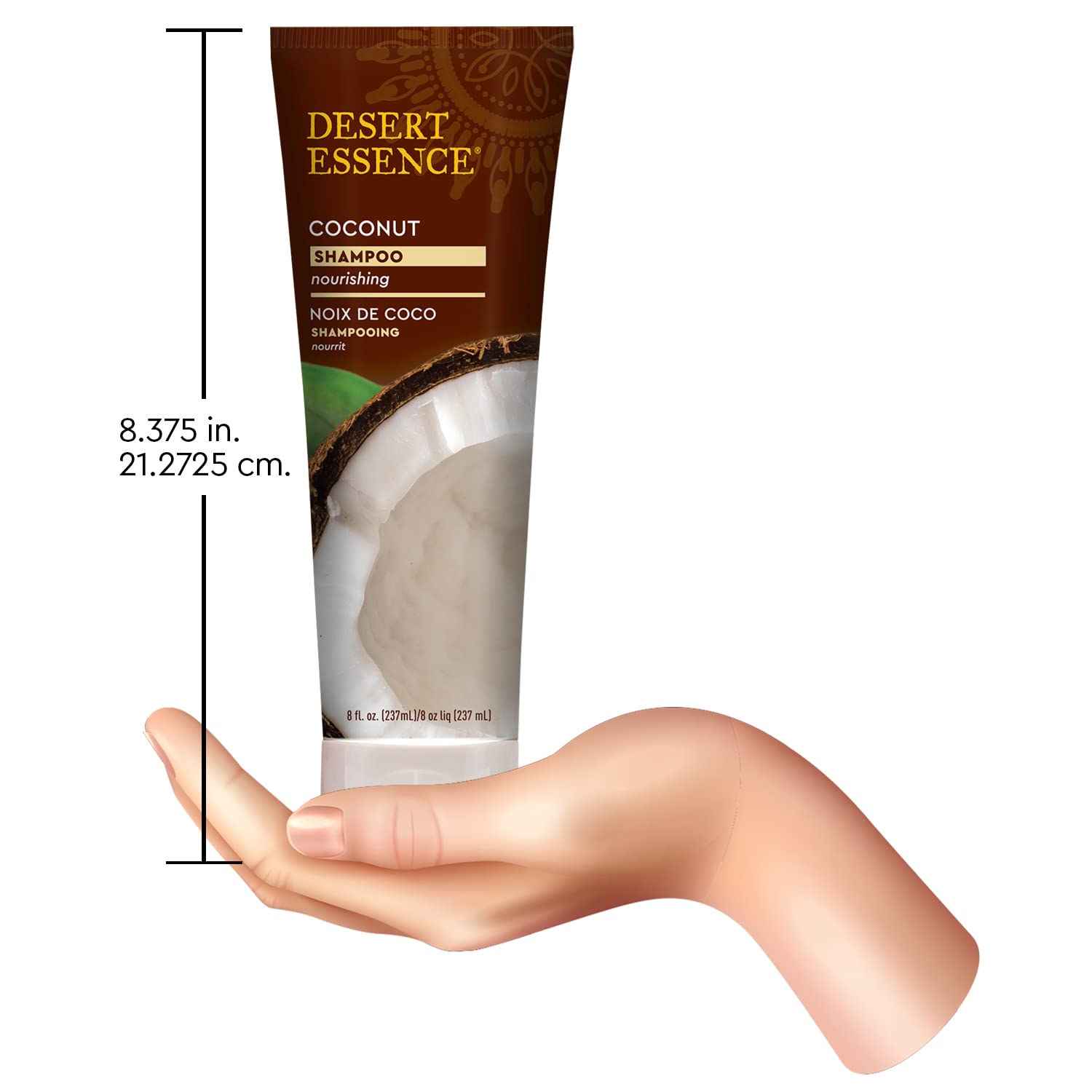 Desert Essence Shampoo, Coconut, 8 FZ, (2 pack)