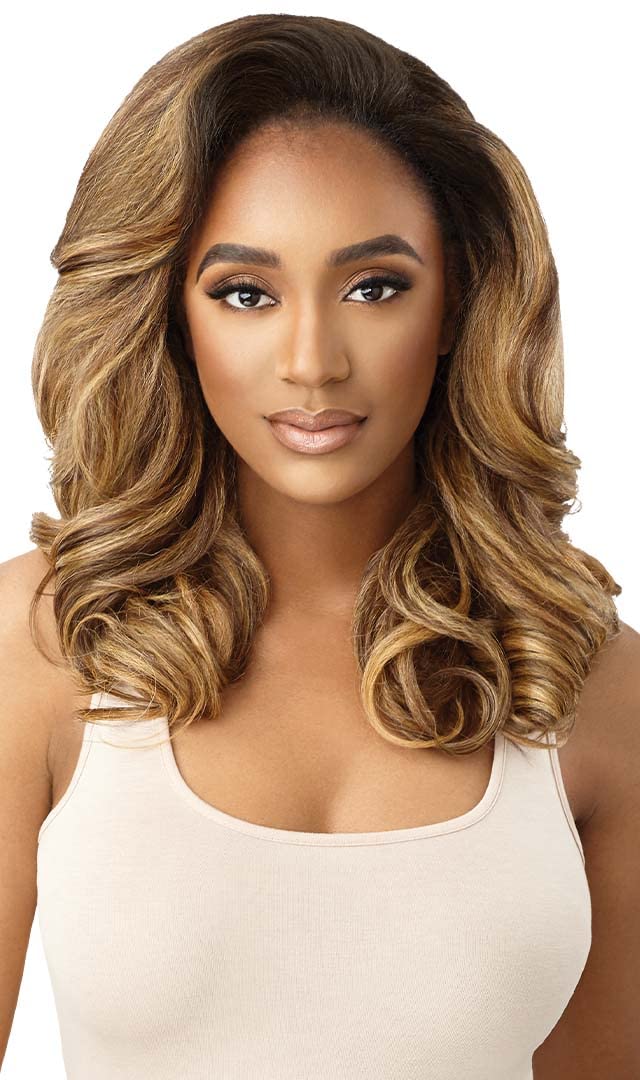 Outre Synthetic Quick Weave Wig - Neesha H305 (Color:2 Dark Brown)