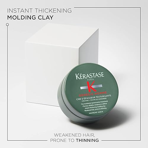 KERASTASE genesis Homme cire dEpaisseur Texturisante Wax Pomade  Light-hold Wax Pomade for Men  Provides Texture & Thickness  Fo
