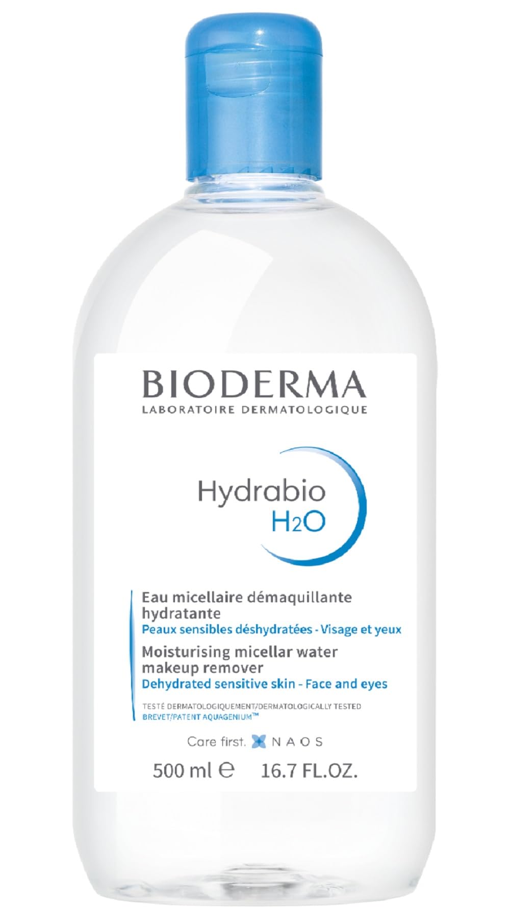 Bioderma - Hydrabio H2O - Micellar Water - Cleansing and Make-Up Removing - for Dehydrated Sensitive Skin , 16.91 Fl Oz (Pack of