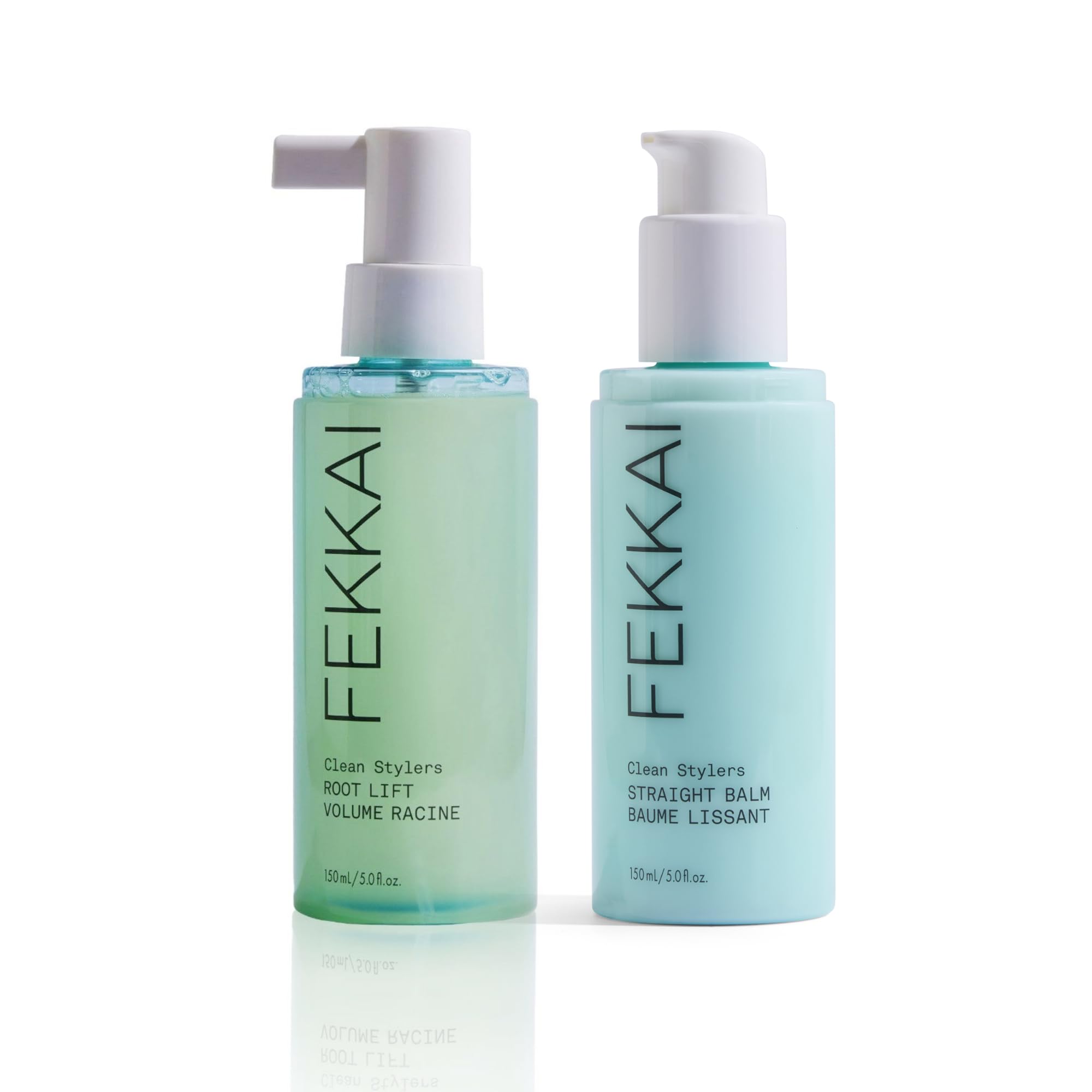 Fekkai Clean Stylers Root Lift Volume Spray (5 oz) + Straight Balm (5 oz) - Free of Sulfates, Parabens, Phthalates - Vegan, Crue