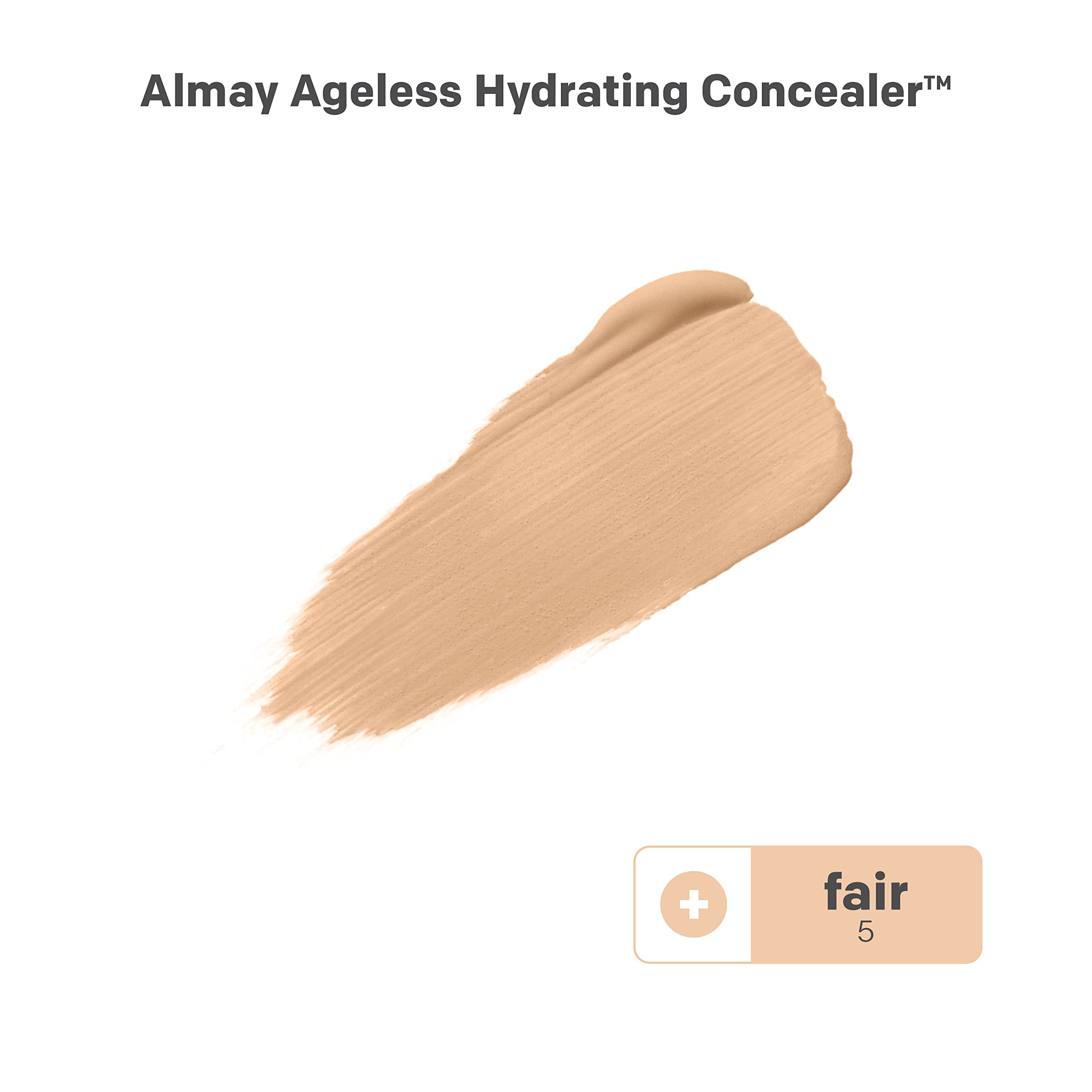 Almay Anti-Aging Concealer, Face Makeup with Hyaluronic Acid, Niacinamide, Vitamin C & E, Hypoallergenic-Fragrance Free, 005 Fai