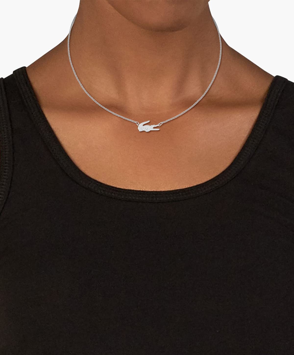 Lacoste Crocodile Women's Stainless Steel Pendant Necklaces (Model: 2040043)