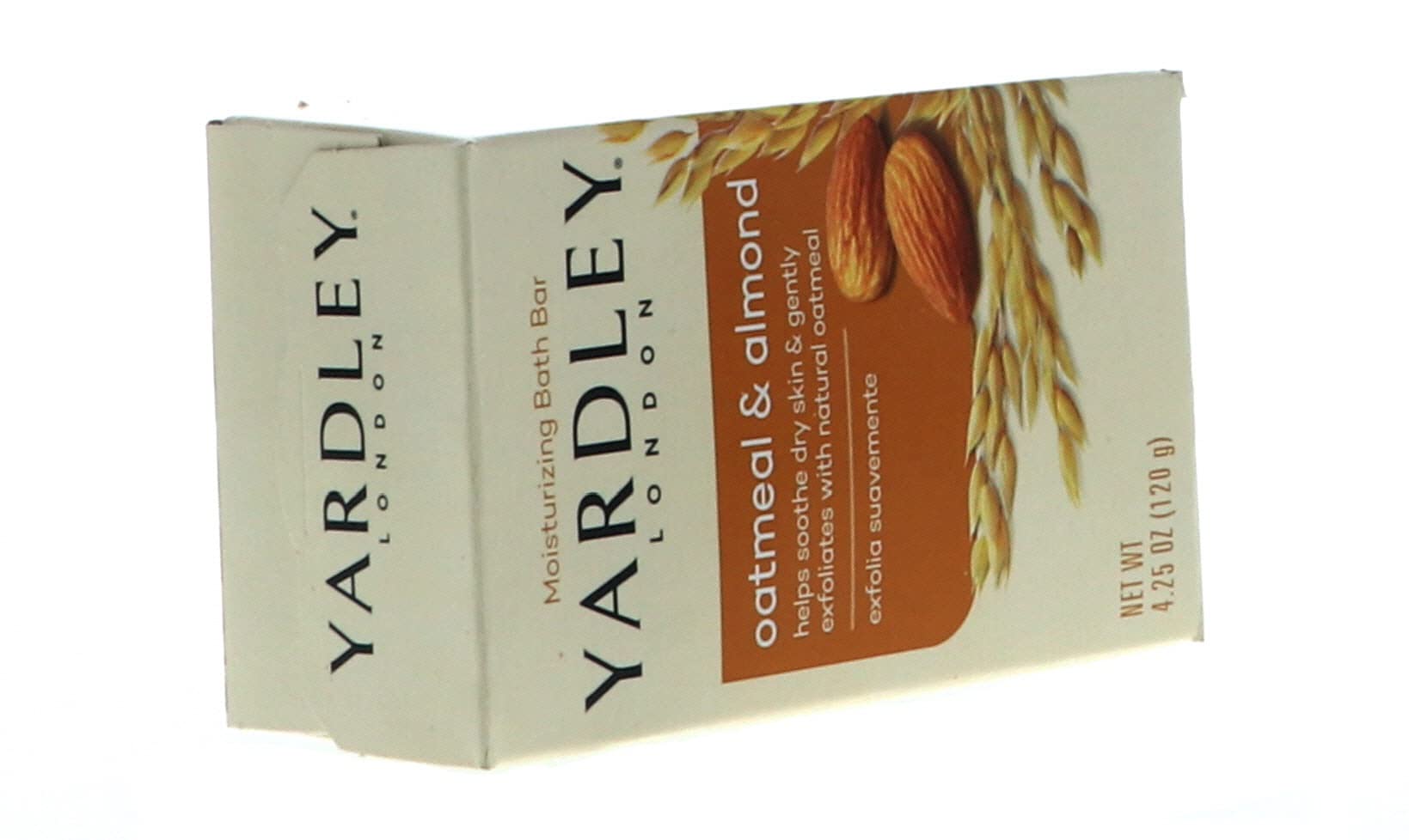 Yardley London Oatmeal And Almond Naturally Moisturizing Bath Bar, 4.0 Oz. (Pack Of 10)