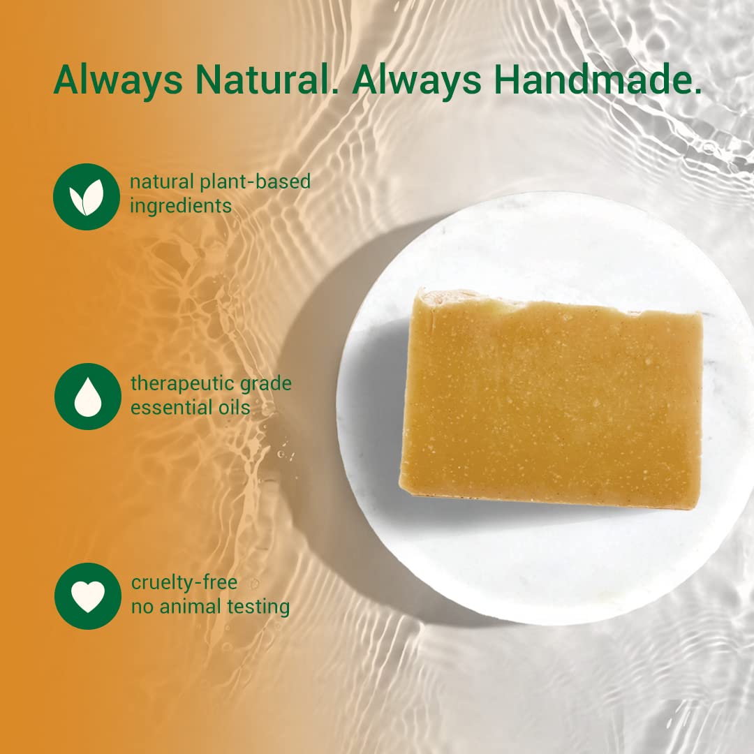 Herbn Eden - Tea Tree & Turmeric Bar Soap - Moisturizing Face & Body Soap - For Hyperpigmentation, Problematic Skin - Natural Pl