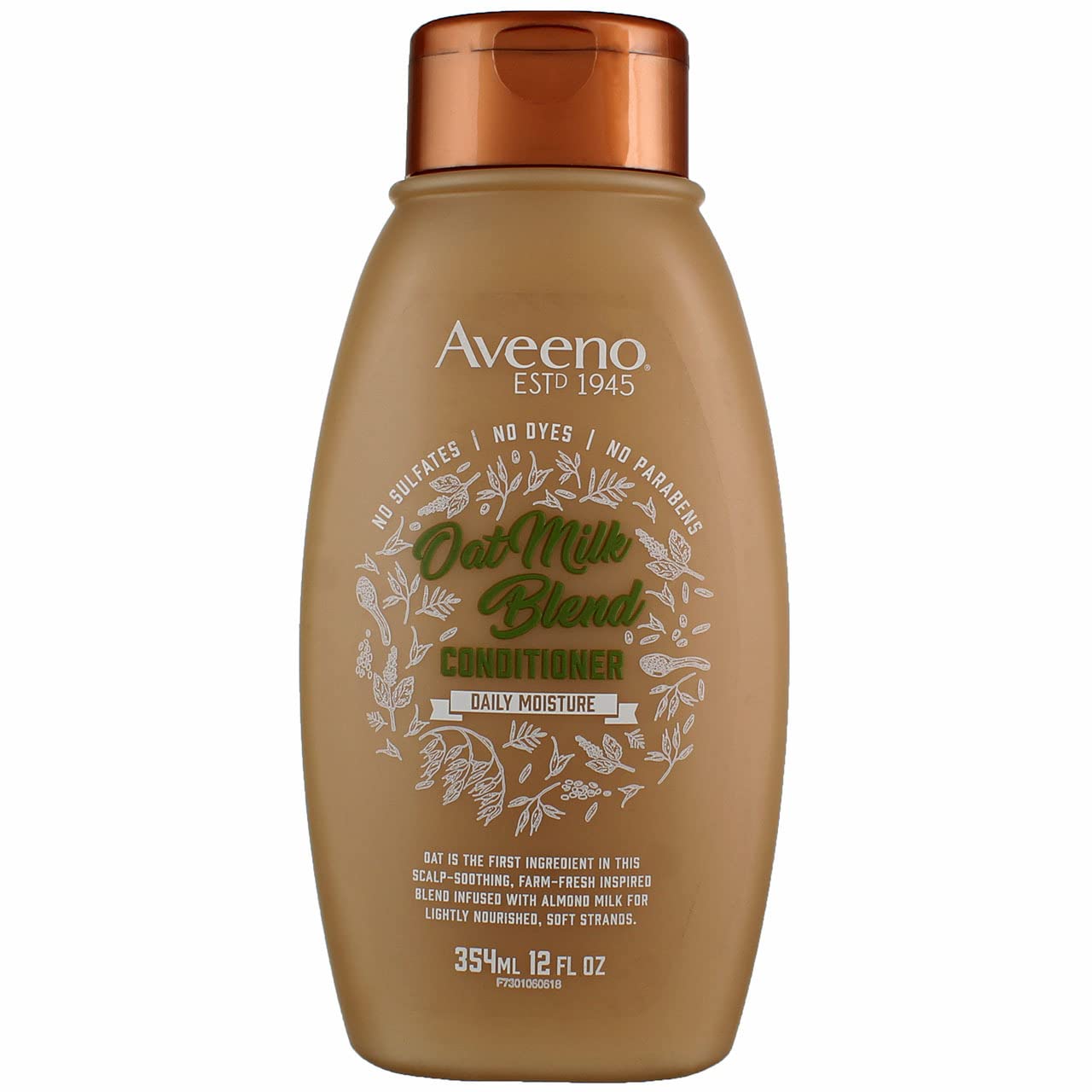 Aveeno Conditioner Oat Milk Blend 12 Ounce (Moisture) (354Ml) (2 Pack)