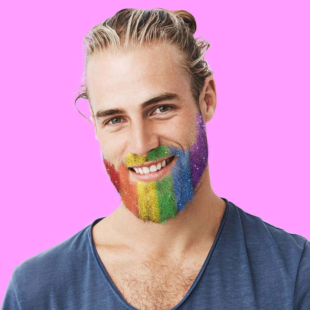 'Beard-Dazzled' Biodegradable Rainbow Beard Glitter