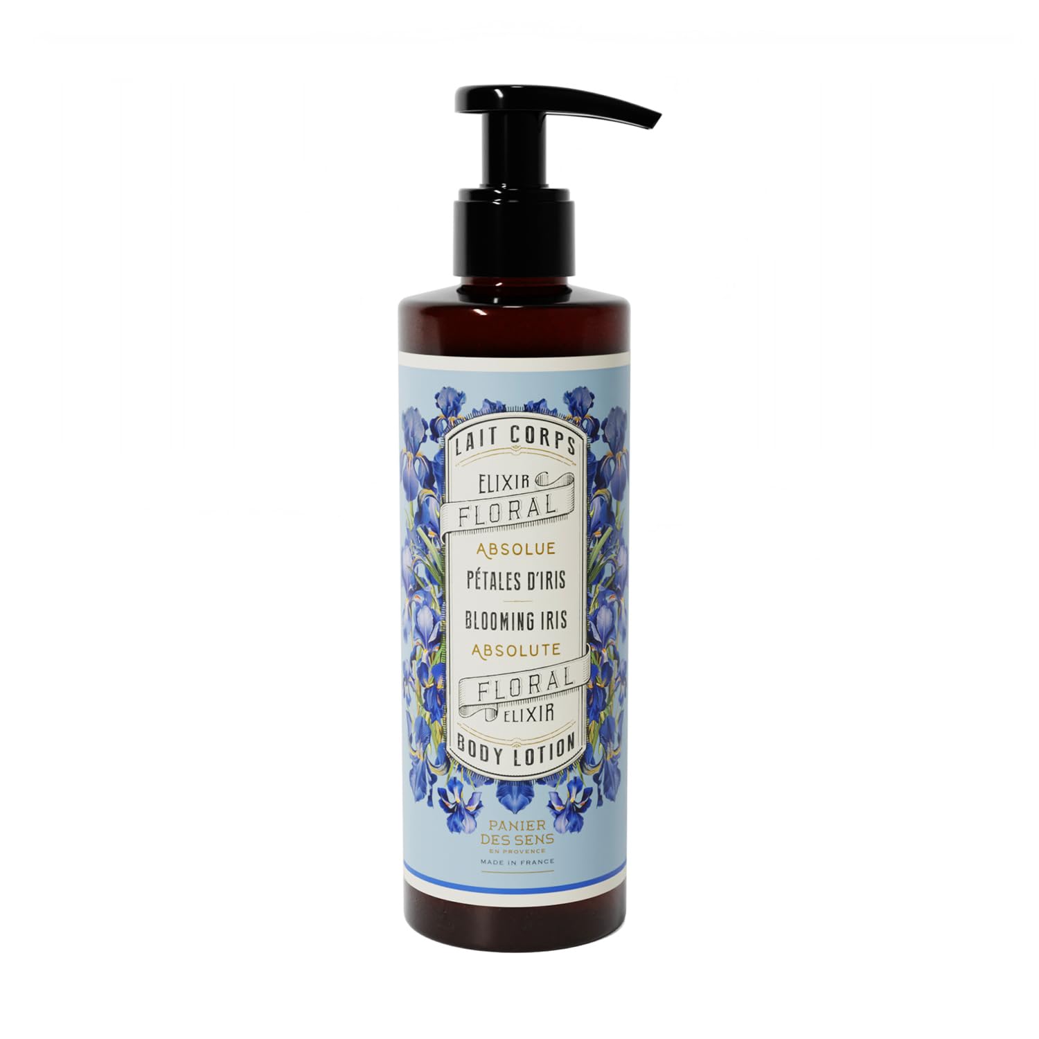 Panier des Sens - Blooming Iris Body Lotion for Dry Skin - Hydrating Body Cream for Women - Fluid Body Moisturizer with Shea But