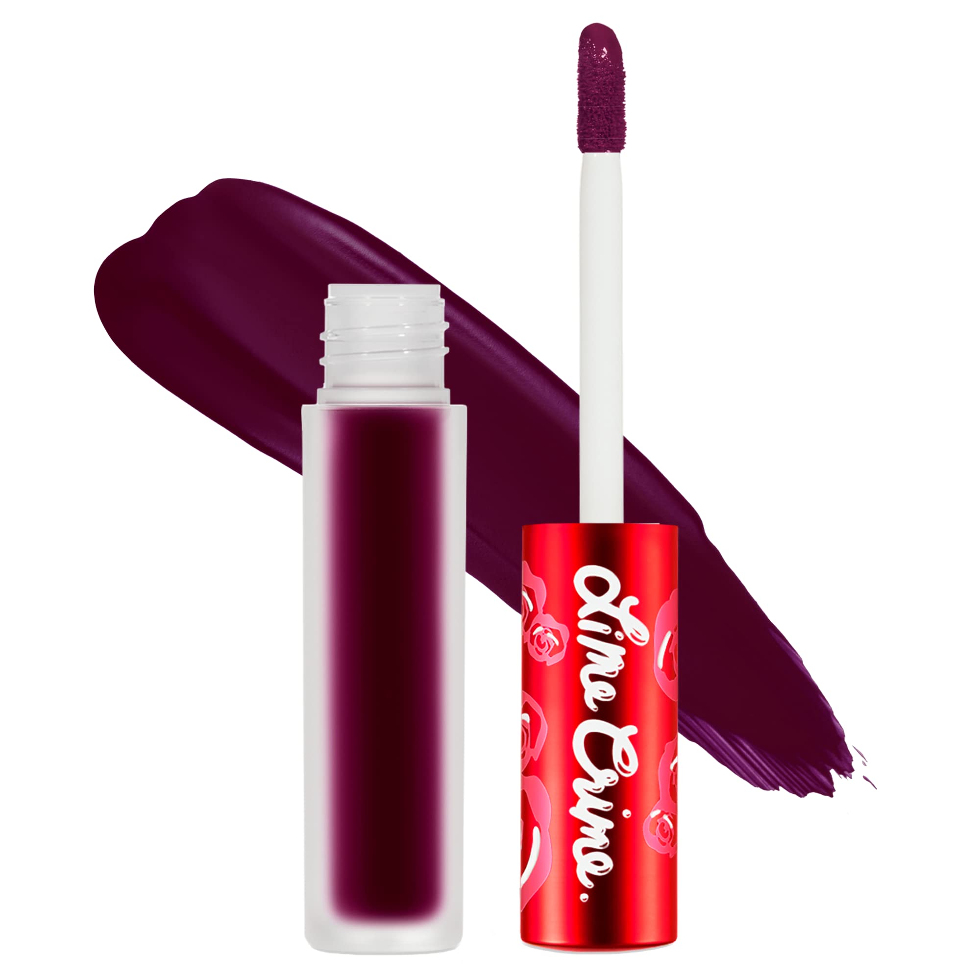 Lime Crime Velvetines Liquid Matte Lipstick, Scandal (Deep Rich Plum) - Bold, Long Lasting Shades & Lip Lining - Stellar Color &
