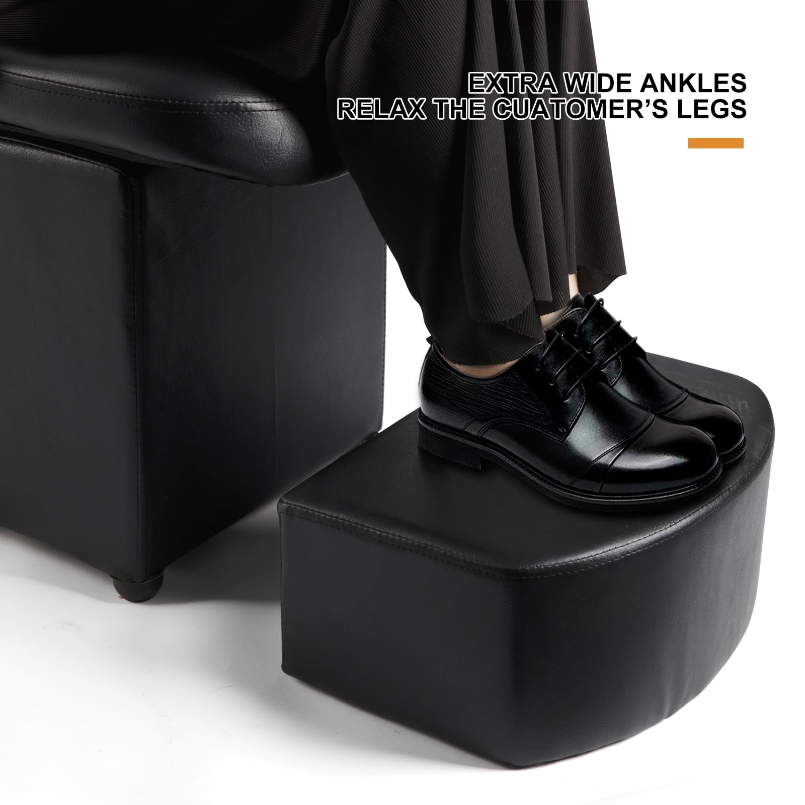Artist Hand Shampoo Bowls For Salons With Chair, Shampoo Barber Backwash Chair Ceramic Shampoo Bowl Sink Chair, With Foot Pedal